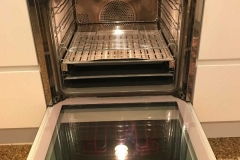 Image: All that baked-in grease and grime is gone after cleaning by Oven Restore.