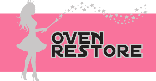 Logo: Oven Restore title with fairy waving wand over title